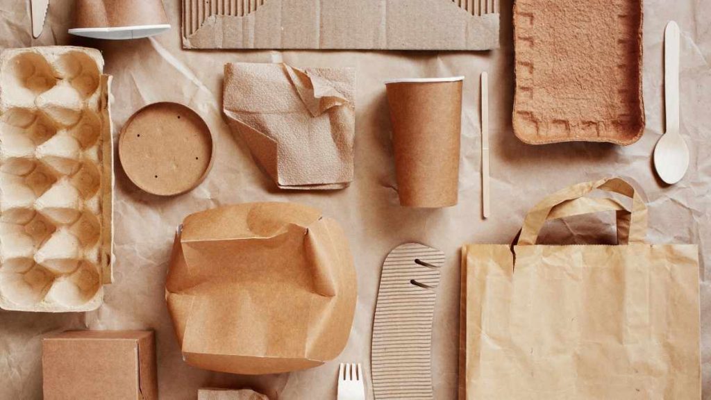 collection of eco friendly packaging