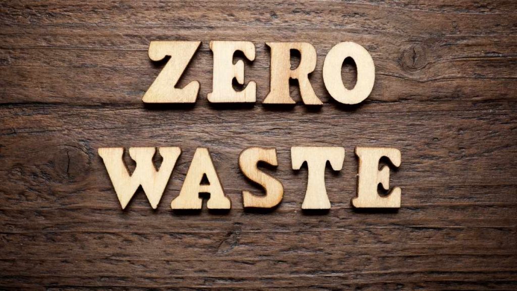 zero waste in letters