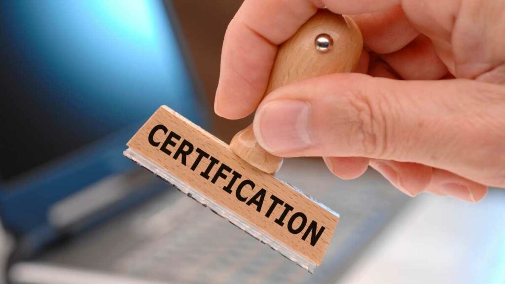 certification