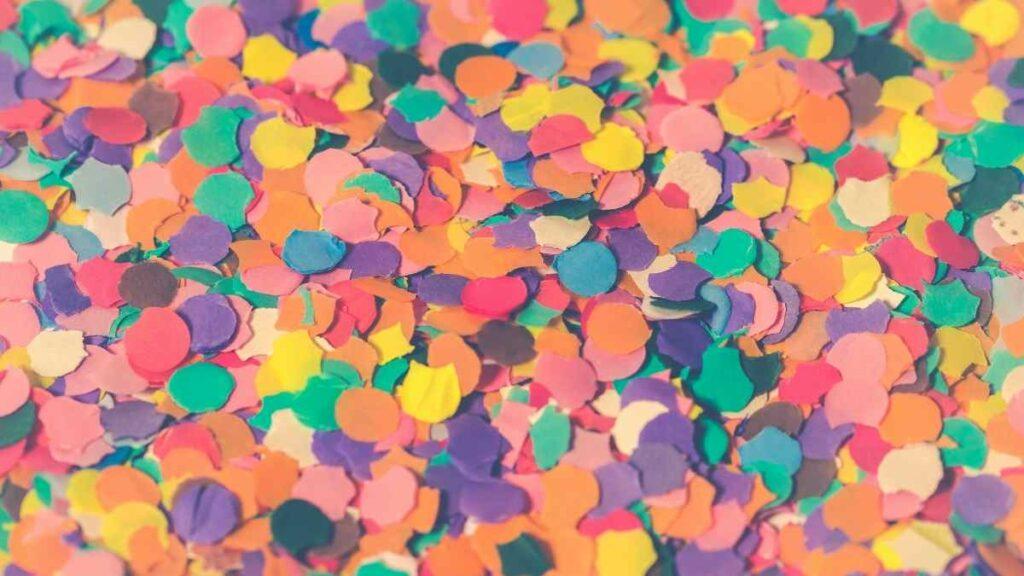 zero waste party planning confetti